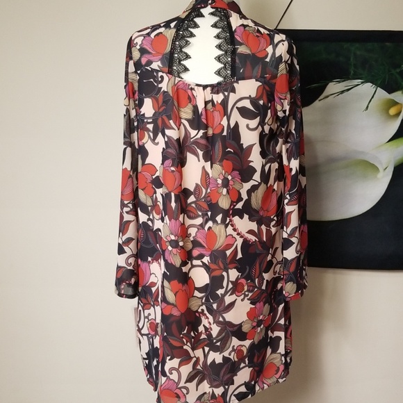 Women's Nanette Lepore Floral Bell Sleeve Dress - Picture 6 of 8